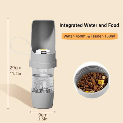 FlumLome™ 2-in-1 Dog Water & Food Travel Bottle